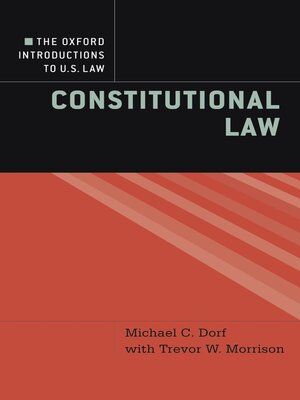 cover image of The Oxford Introductions to U.S. Law
